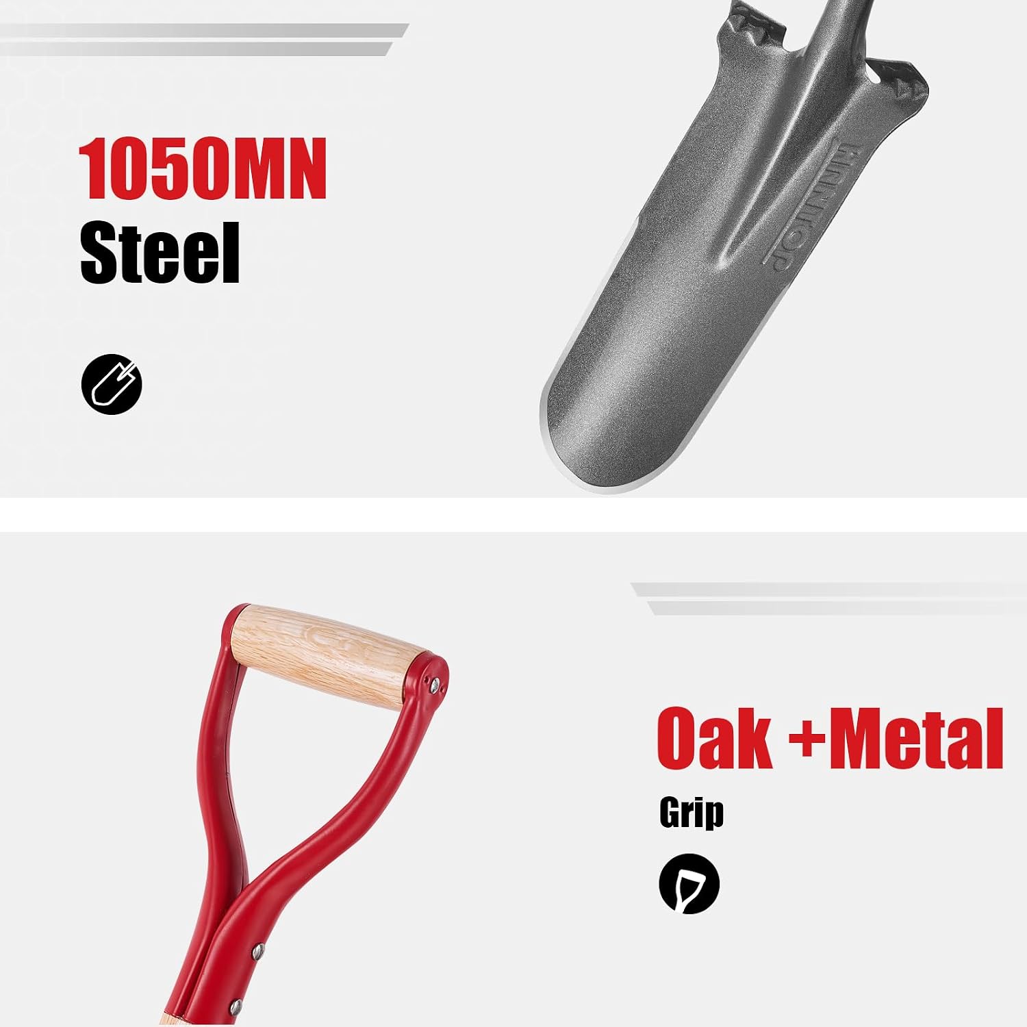 Drain Spade Sharp Shooter Shovel,44 inches for Digging Transplanting - Image 3